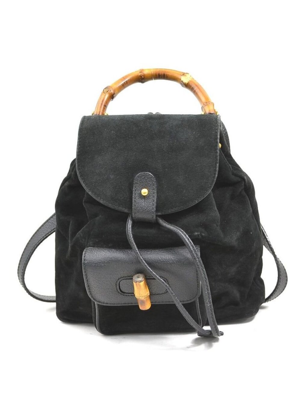 Gucci Backpack Bamboo Black